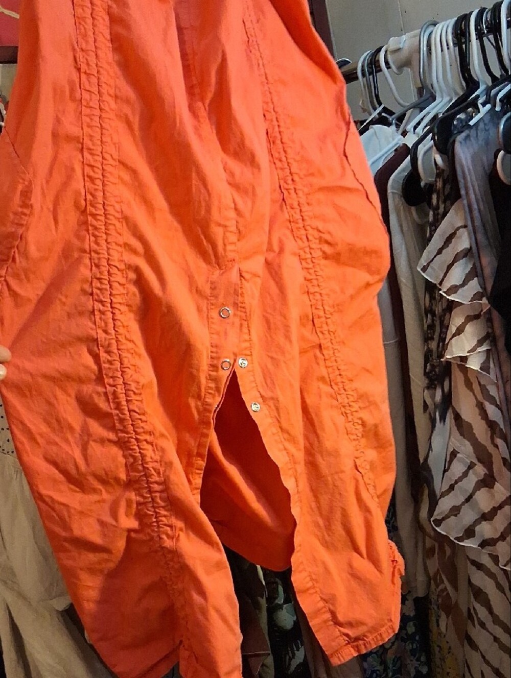 XCVI Orange Drawstring Skirt - Picture 5 of 7
